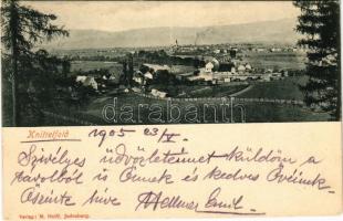 1905 Knittelfeld (Steiermark), general view, bridge. Verlag M. Helff (EK)