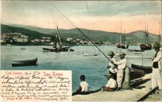 1904 Sanremo, San Remo; Coté Levent / fishing (EK)