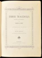 Madách Imre: Az ember tragédiája. Zichy Mihály húsz képével rézfénymetszetben.Bp., 1898., Athenaeum,...