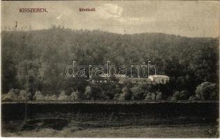 1911 Kisszeben, Sabinov; Kénfürdő. Stehr Gusztáv kiadása / sulfur spa, bath (lyuk / pinhole)