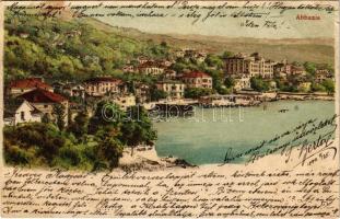 1899 (Vorläufer) Abbazia, Opatija; litho =ázott / wet damage)