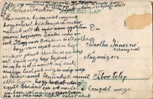 Zsolna, Zilina; Fő tér, Tatár József, Neumann Lipót üzlete, piac. Vasúti levelezőlapárusítás / main ...