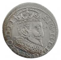 Lengyel Királyság / Riga 1595. 3Gr Ag III. Zsigmond (2,48g) T:1- patina  Poland / Riga 1595. 3 Grossi Ag Sigismund III (2,48g) C:AU patina Kopicki 8191.