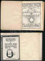 Áhávász reim zsebnaptára 1948,1949 2 db vászon kötésben