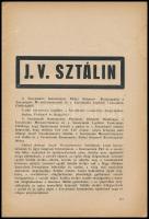 1953 A Csillag című irodalmi folyóirat Sztálin halálára kiadott száma kissé sérült papírkötésben