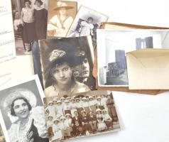 cca 1880-1940 Sághy Ilona költő, írónő levelezése és fotó hagyatéka. Neki írt levelek, valamint csal...