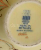 Zsolnay virágmintás, váza. Kézzel festett, jelzett, hibátlan. m: 13 cm