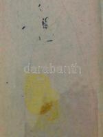 Zsolnay eozin mázas bika, jelzett, hibátlan, m: 16 cm h:26 cm