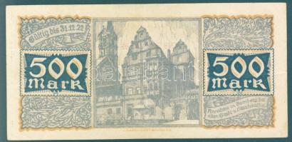 Német Birodalom/Weimari Köztársaság/Bamberg 1922. 500M T:II-