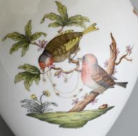 Herendi Rotschild váza, porcelán, kézzel festett, jelzett, hibátlan, m: 21cm