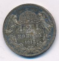 1912KB 2K Ag "Ferenc József" fordított peremirattal T:2,2- patina 
Adamo K6