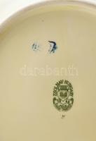 Zsolnay pillangó mintás 6 személyes kompótos készlet. Kézzel festett, jelzett, hibátlan