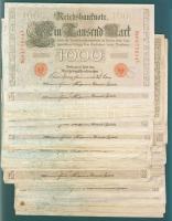 Német Birodalom / Császárság 1910. 1000M piros pecsét (50x) T:II,II/III