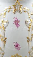 Herendi purpur indiai kosaras mintás barokk kancsó. Kézzel festett porcelán.Hibátlan, jelzett. m: 36...