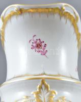 Herendi purpur indiai kosaras mintás barokk kancsó. Kézzel festett porcelán.Hibátlan, jelzett. m: 36...