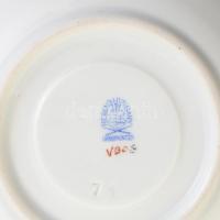 Herendi Viktória mintás 6db mokkás csésze aljjal, kézzel festett porcelán, jelzett, hibátlan