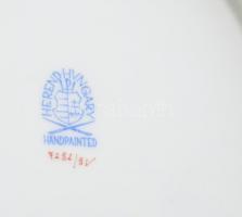 Herendi Apponyi mintás, kosfejes kaspó, kézzel festett, jelzett, hibátlan, d: 27, m: 17 cm