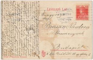 1919 Selmecbánya, Schemnitz, Banská Stiavnica; Kolos leánynevelő intézet, Feljárat a Szent József sz...