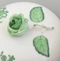 Herendi Apponyi mintás bonbonier, kézzel festett, jelzett, hibátlan, m:18 cm