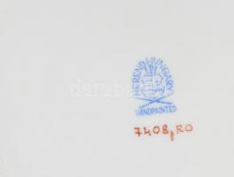 Herendi Rotschild mintás áttört kínáló tál. Kézzel festett, jelzett, hibátlan. d: 24 cm