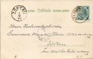 1900 "Halt!" Serie 31. Kunstverlag Rafael Neuber / Children art postcard, angel s: R. Krat...