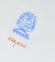 Herendi Eton mintás süteményes készlet, kézzel festett, jelzett, hibátlan, d:16,5 cm ( 6×), d:27,5 c...