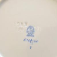 Herendi Apponyi mintás porcelán süteményes tányérok, 6 db, kézzel festett, jelzett, hibátlan, d: 16 ...