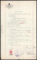 1939 Hiteles fordítás a tapolyai kerületi rabbinusi és anyakönyvi hivatal születési anyakönyvi kivonatáról
