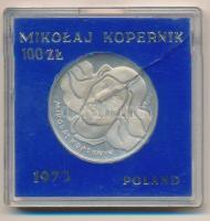 Lengyelország 1973. 100Zl Ag Kopernikusz, próbaveret PRÓBA felirattal, sérült műanyag tokban T:1 (eredetileg PP) Poland 1977. 100 Zlotych Ag Mikolaj Kopernik trial strike with PRÓBA mark, in damaged plastic case C:UNC (originally PP)  Krause Pr#220