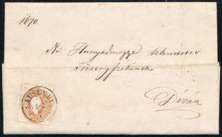 1863 Törvényszéki irat 10kr bérmentesítéssel KLAUSENBURG - Déva