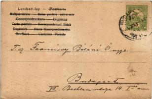 1904 Easter greeting with children and bunnies (lyuk / pinhole)