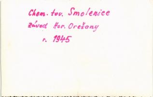 Szomolány, Smolenice; Smolenice-Hor. Oresany Chem. tov. / Vegyipari gyár / chemical factory. photo (...