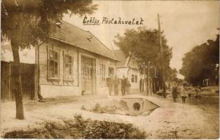 Cseklész, Ceklís, Bernolákovo; Postahivatal / post office. photo (fa)