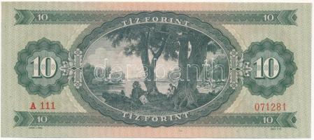 1960. 10Ft "A 538 067743" T:I- kis szakadás 
Hungary 1960. 10 Forint "A 538 067743&q...