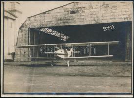 I. világháborús harci repülő nagy méretű fényképe / World War I. military airplane 18x13 cm