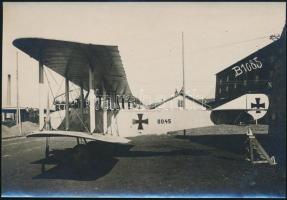 I. világháborús harci repülő nagy méretű fényképe / World War I. military airplane 17x11 cm