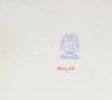 Herendi Apponyi mintás kártyadoboz, kézzel festett, jelzett, hibátlan, 17x12x6 cm (kártya méret: 10x...