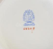 Herendi purpur Apponyi mintás váza. Kézzel festett, jelzett, hibátlan. m:14 cm