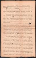 Gulyás Károly (1873-1948) író, könyvtáros a Teleki Téka őre gépelt kézirata: Egy elfelejtett reformerünk gróf Teleki Sámuel. 14 oldalon autográf bejegyzésekkel, aláírásokkal.