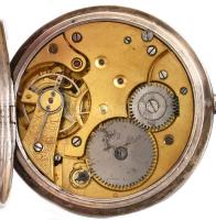 Tullius márkájú mechanikus férfi zsebóra, tula, aranyberakásos tokkal, fém számlappal, a tokon lovas...