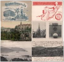 6 db RÉGI vegyes képeslap / 6 pre-1945 mixed postcards