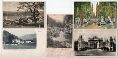 5 db RÉGI külföldi képeslap / 5 pre-1945 European postcards