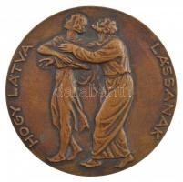 1950. "Professor Horay Gusztávnak munkatársai 1950 / Hogy látva lássanak" kétoldalas, öntö...