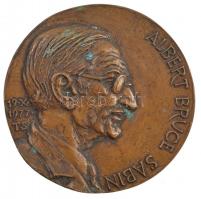 Tóth Sándor (1933-) 1977. Albert Bruce Sabin egyoldalas, öntött bronz emlékérem (86mm) T:1- kis patina