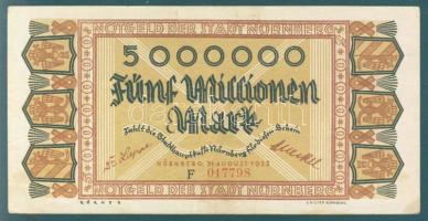 Német Birodalom/Weimari Köztársaság/Nürnberg 1923.8.31. 5000.000M "F" T:II
