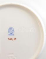 Herendi Apponyi mintás porcelán süteményes tányér, 1 db, kézzel festett, jelzett, hibátlan, d: 16 cm
