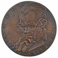 Kligl Sándor (1945-) 1979. Dr. Baló József 1895-1979 / MORTUI VIVOS DOCENT kétoldalas, öntött bronz plakett (123mm) T:1-