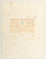 Vetlényi Zsolt (1967-): Mohakert. Színes rézkarc, merített papír, jelzett, számozott: 72/100, 11,5×18,5 cm