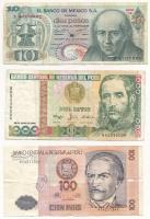 5db-os bankjegy tétel, benne: Brazília 1975. 1C, DN 10.000C, Peru 1987. 100I, Peru 1988. 1000I, Mexikó 1970. 10P T:III,III- 5pcs of banknotes lot with Brasil 1975. 1 Cruzeiro, ND 10.000 Cruzeiros, Peru 1987. 100 Intis, Peru 1988. 1000 Intis, Mexico 1970. 10 Pesos C:F,VG