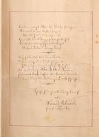 1881 Díszes házassági oklevél Czekel Ferenc és Sulyok Wilhelmina házasságára, Kézzel rajzolt. 30x48 ...